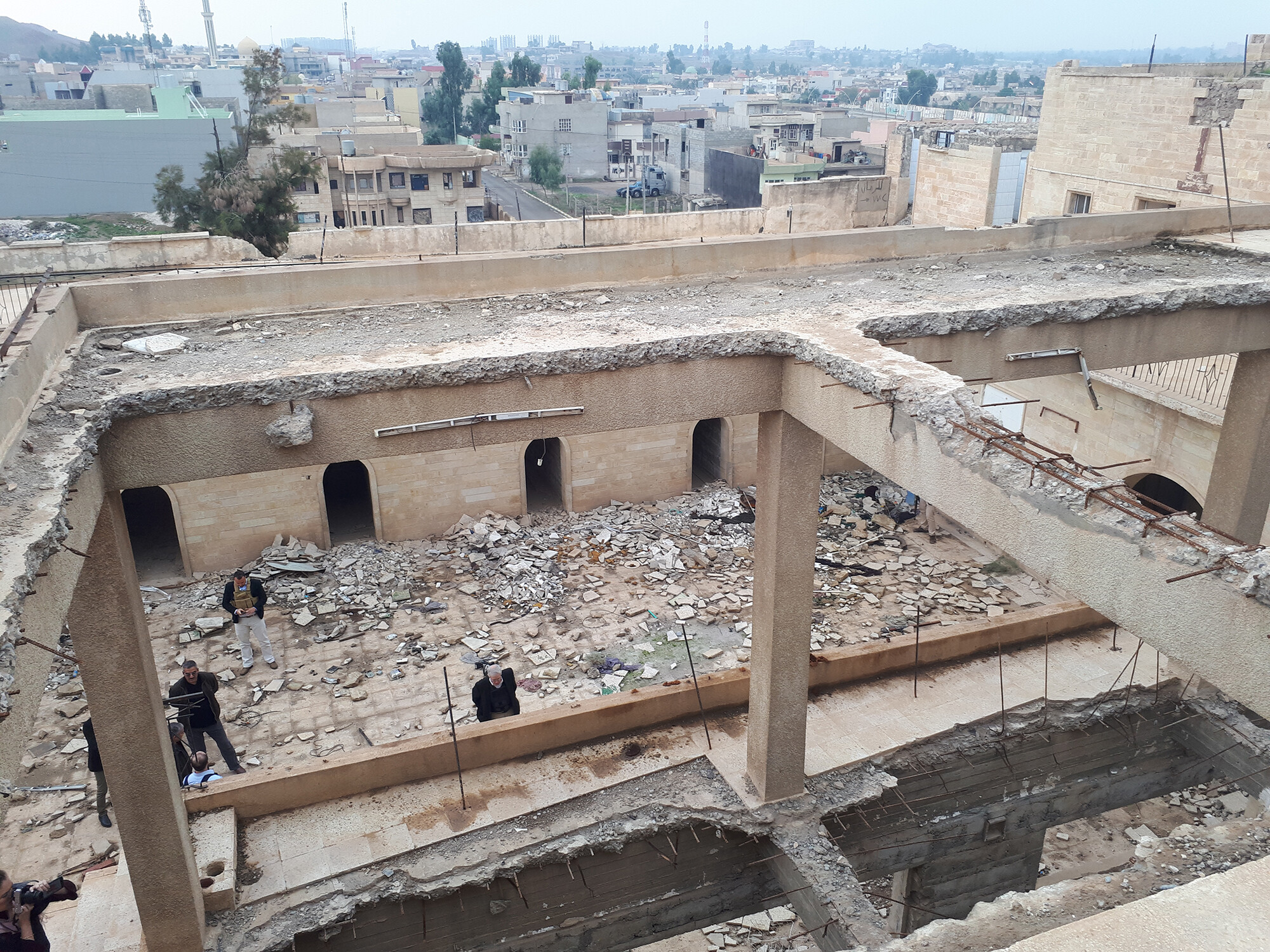 destroyed roof of saint georges monastery