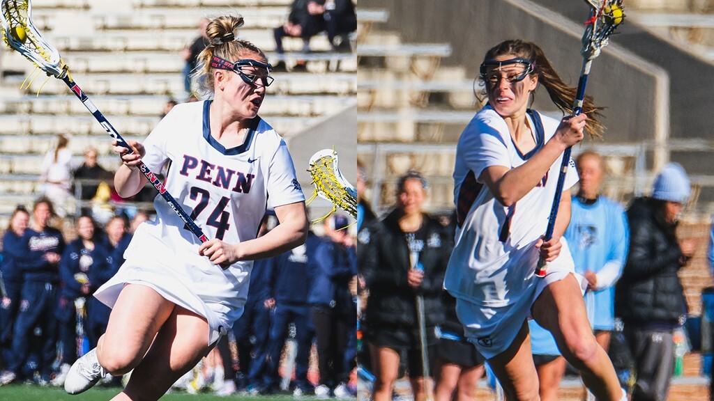 Junior defender Abby Bosco and senior attacker Gabby Rosenzweig