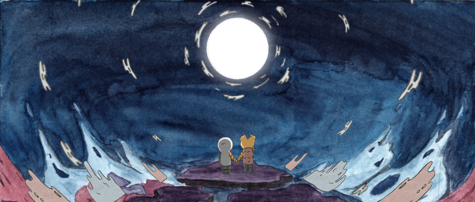 opening shot of the beginning