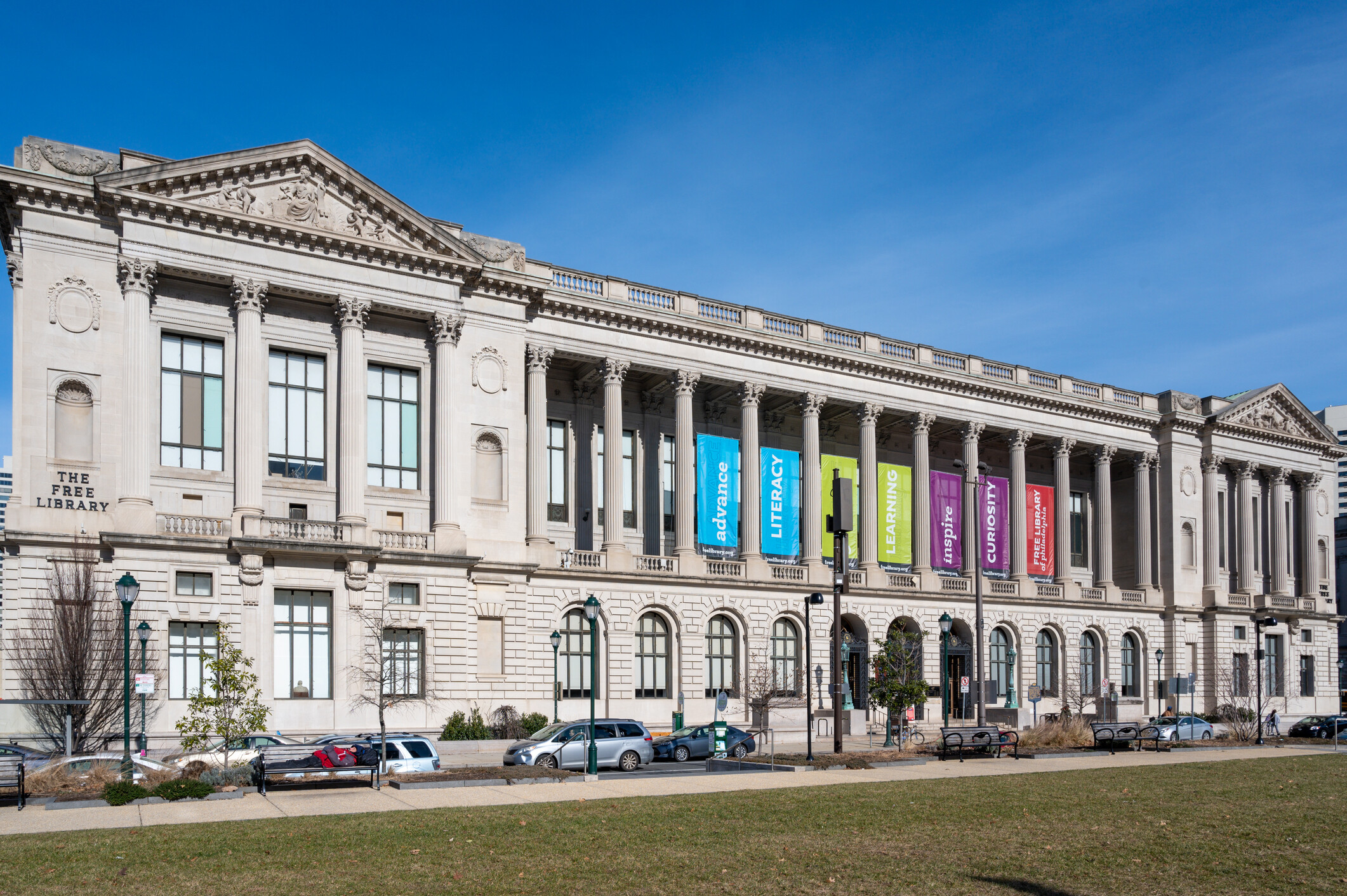 exterior architecture of free library building