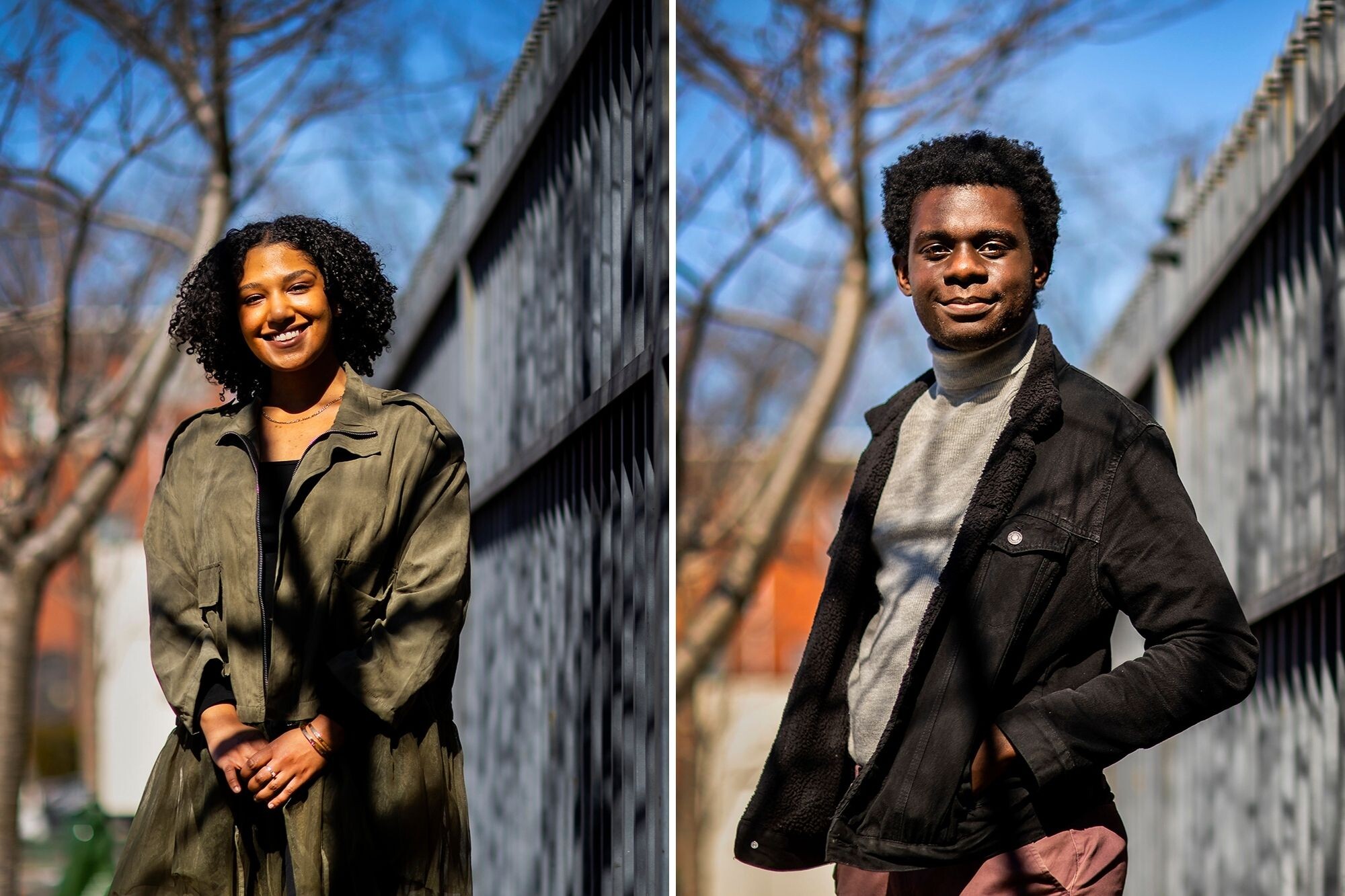 Mckayla Warwick, left, and Kwaku Owusu.