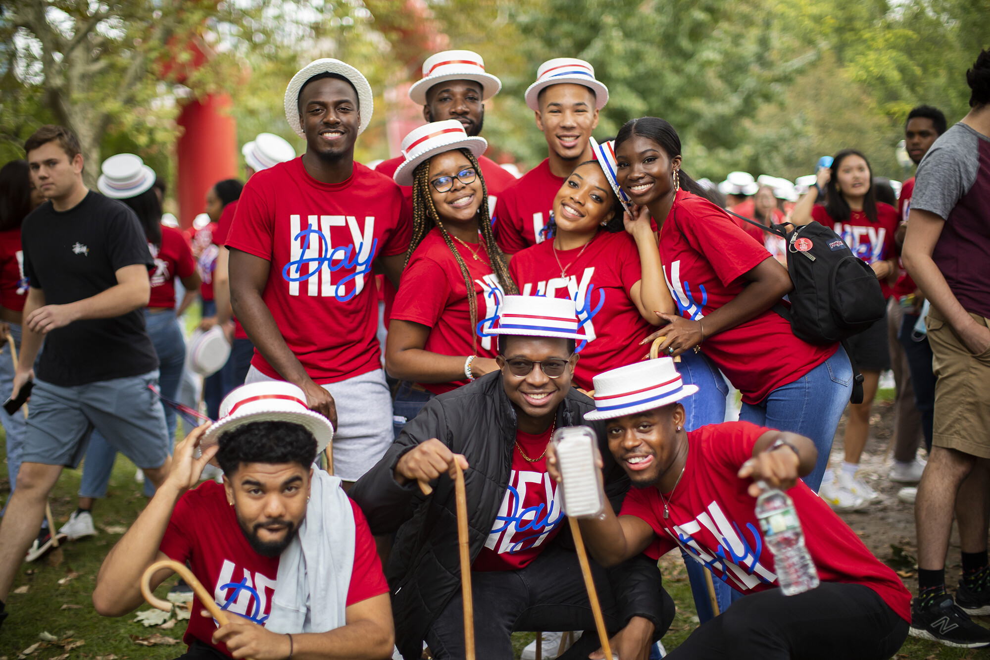 group of students at hey day