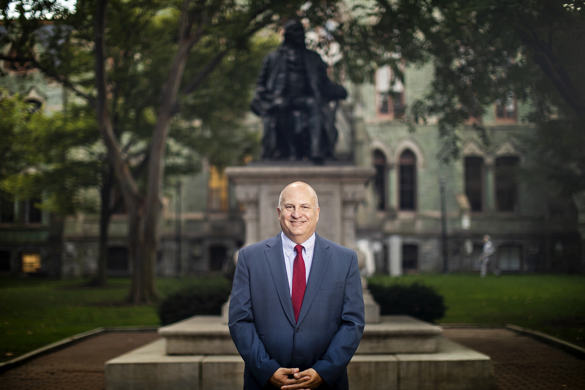 craig carnaroli at ben franklin statue