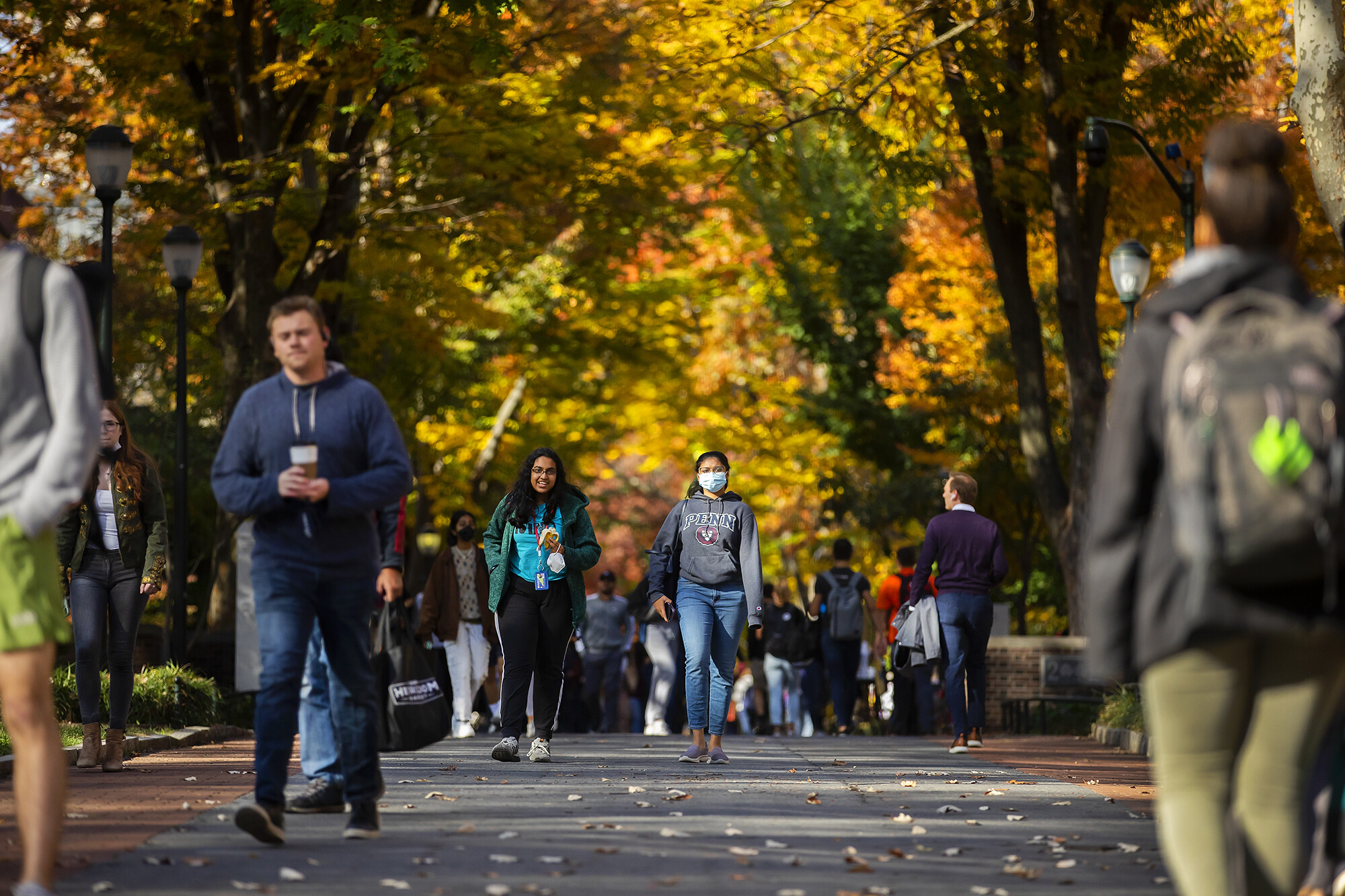 students on locust walk