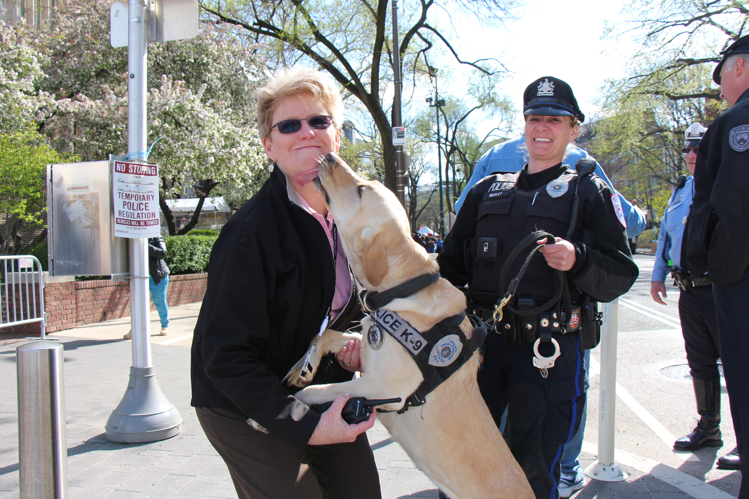 Maureen Rush and yellow lab