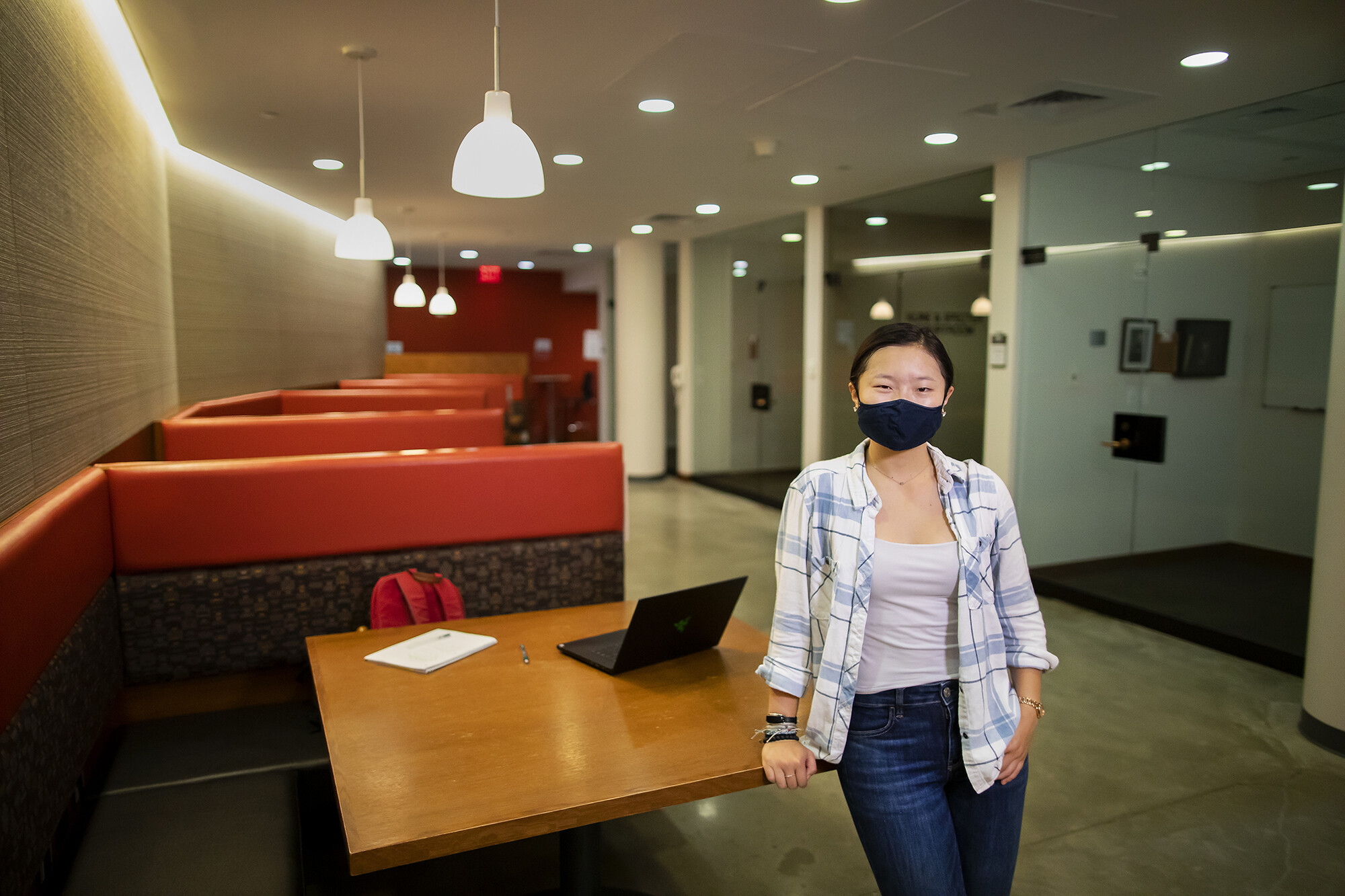 gloria in the law library 