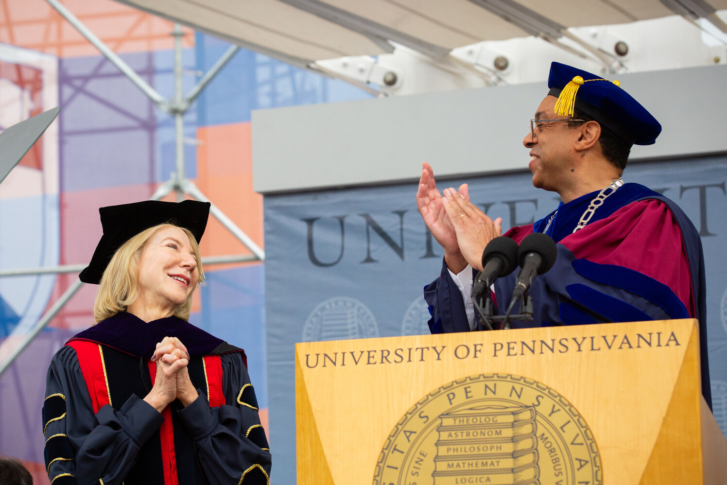 amy gutmann with wendell pritchett