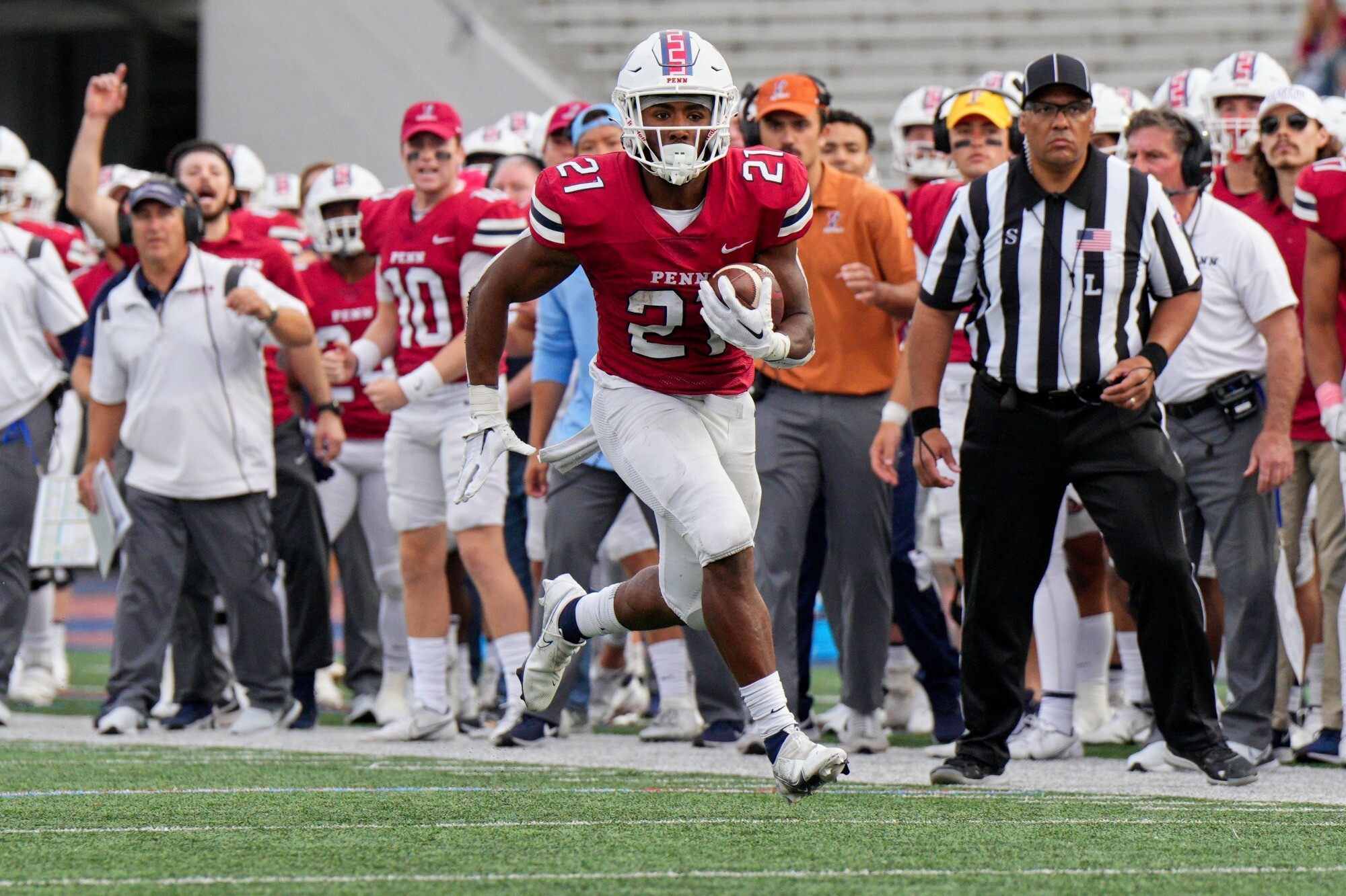 Fourth-year running back Jonathan Mulatu scored the game-winning touchdown with 20 seconds left in the game.