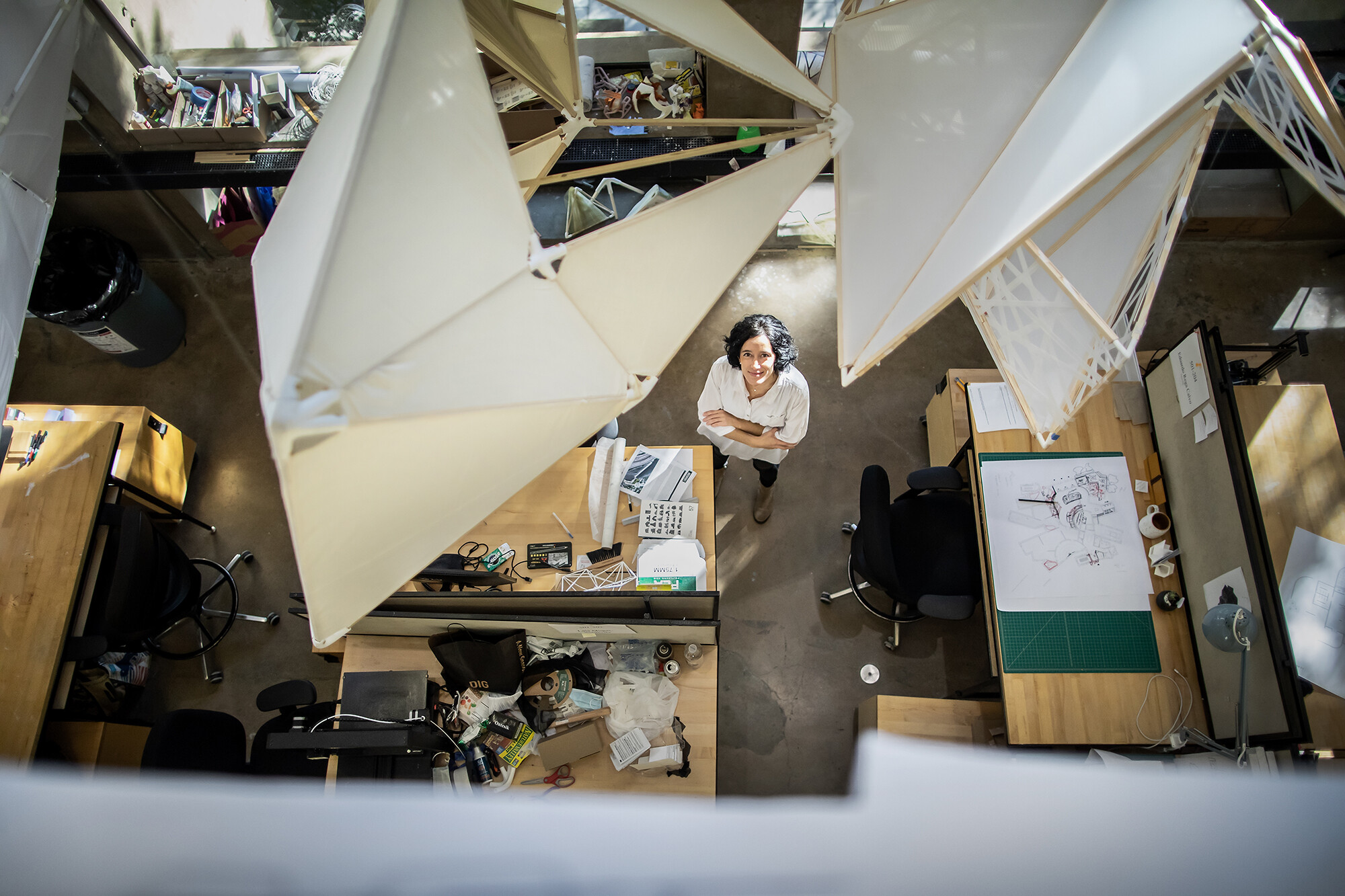 Laia Mogas-Soldevila in her studio