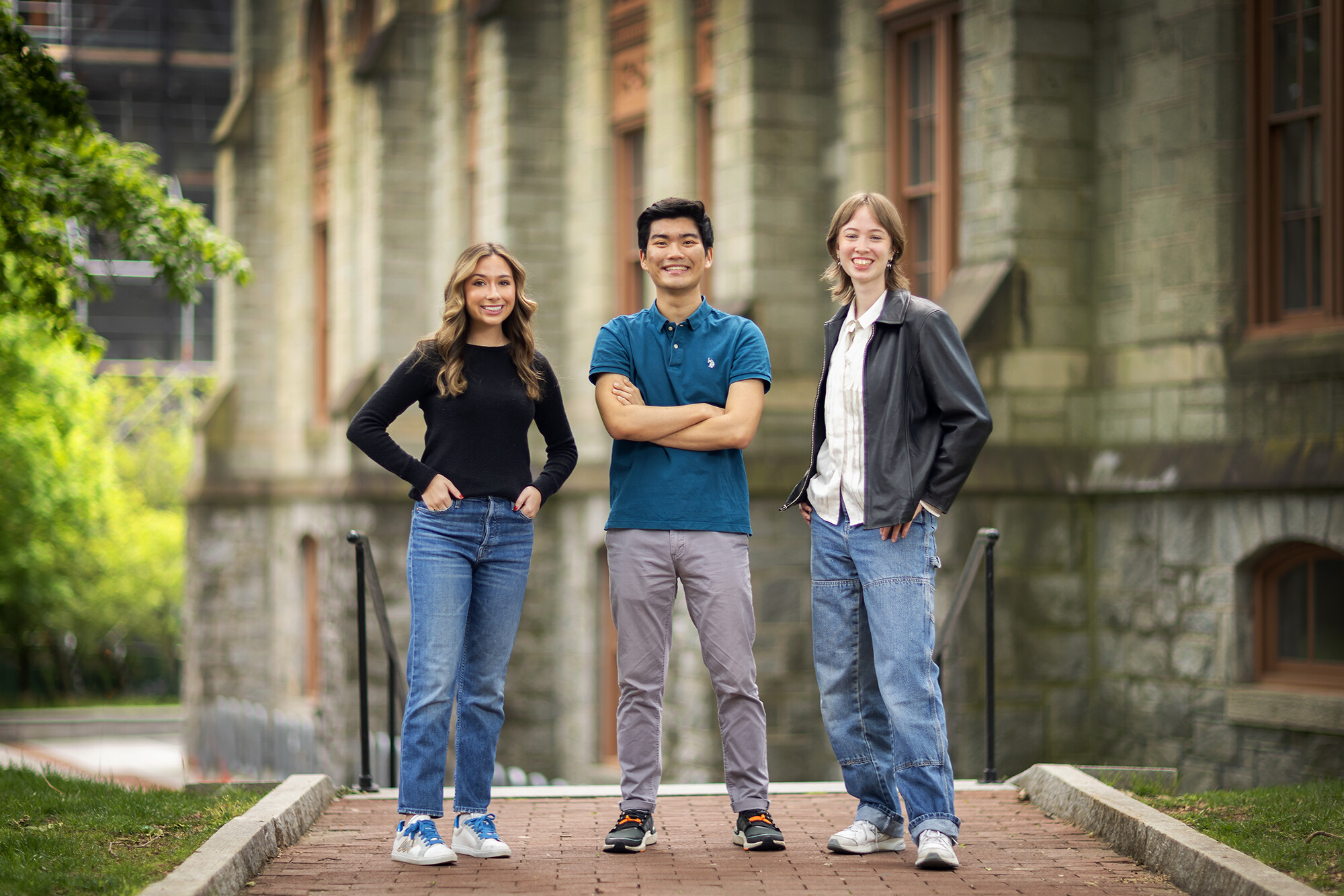 snf fellows in front of claudia cohen hall
