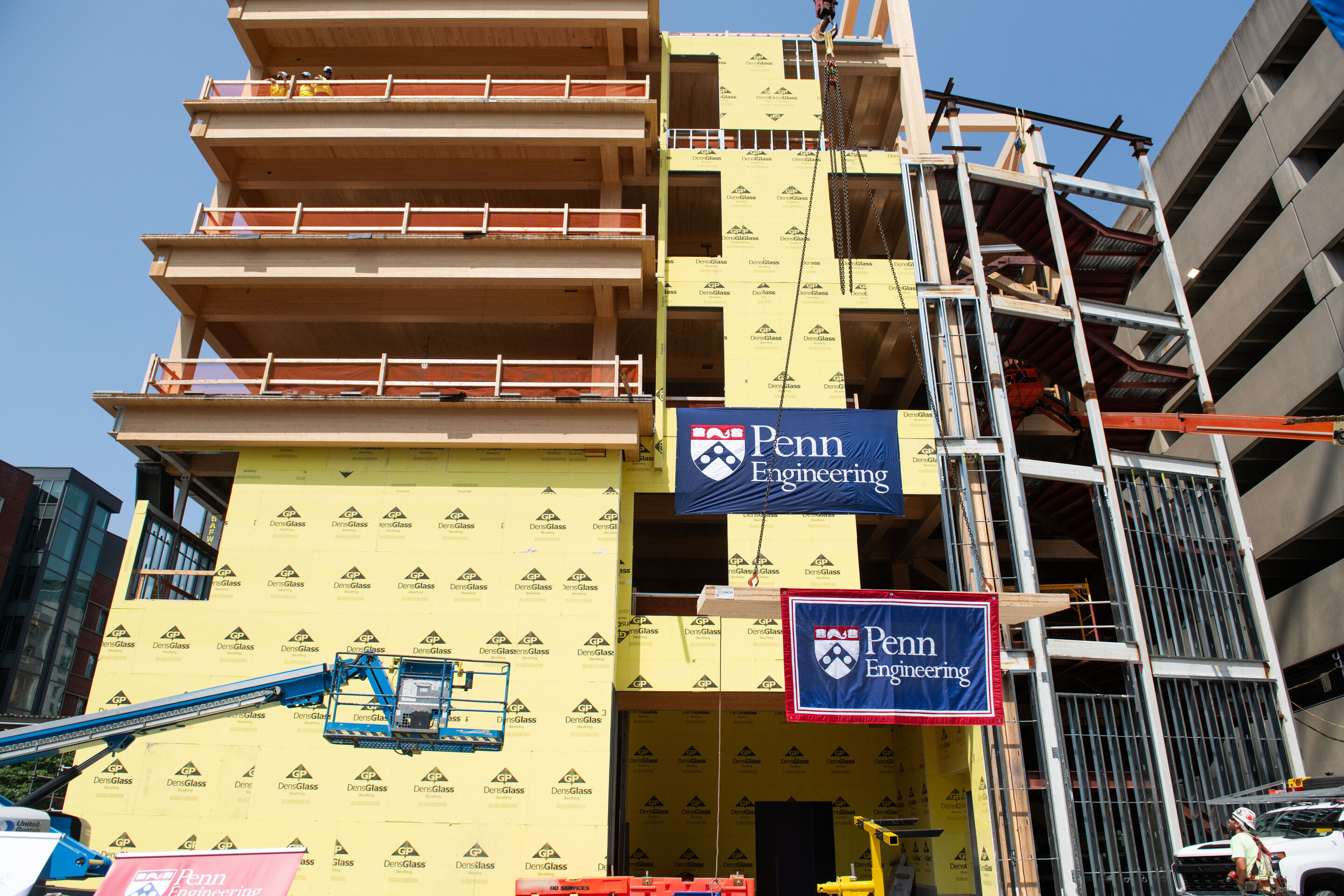 amy gutmann hall topping off ceremony