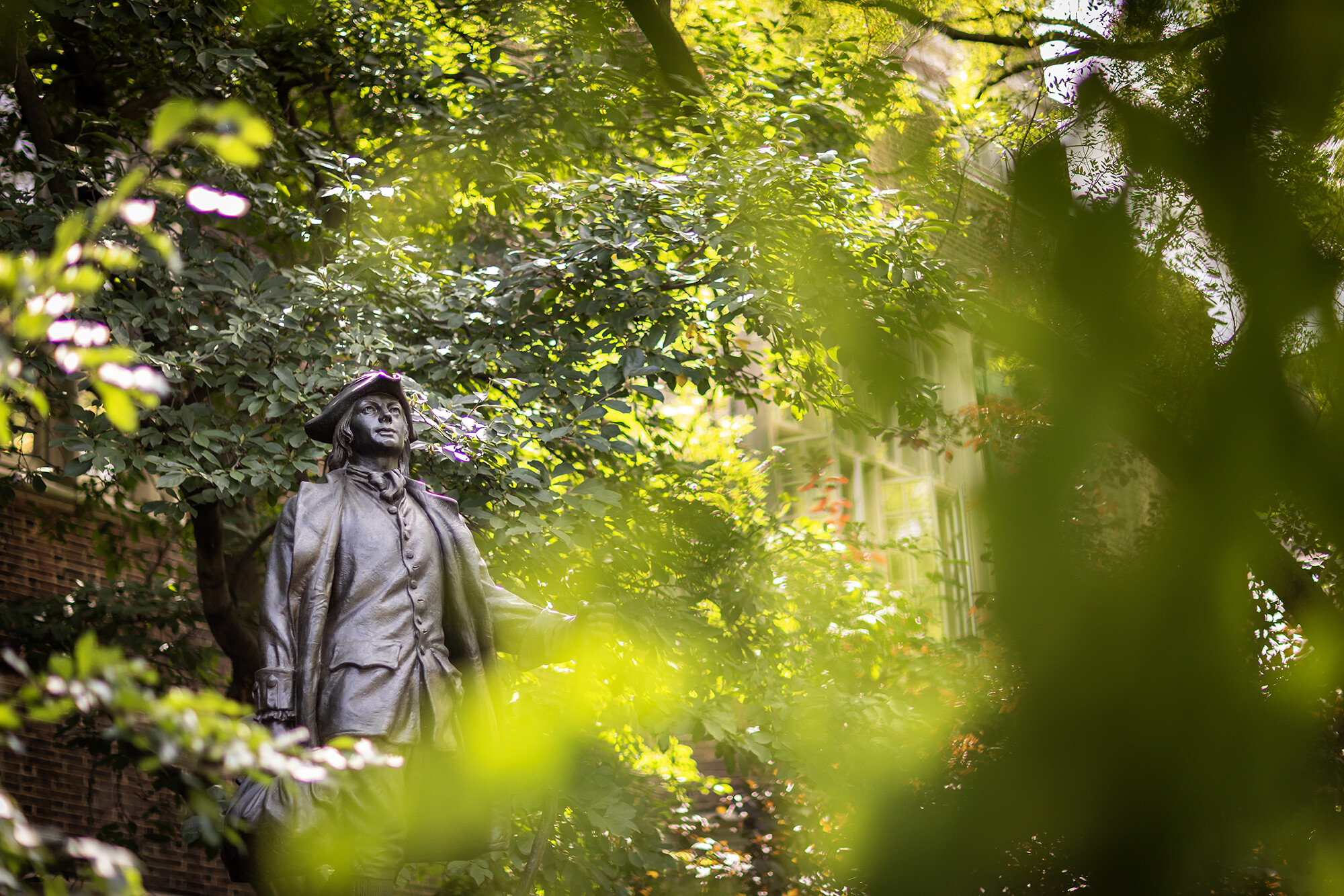 The young Ben Franklin statue on Penn’s campus.