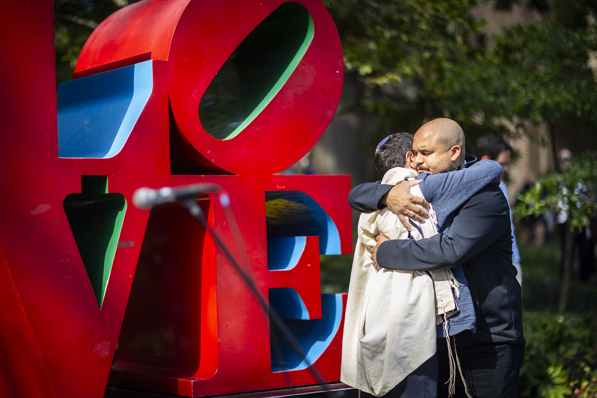 university chaplain embraces hillel rabbi