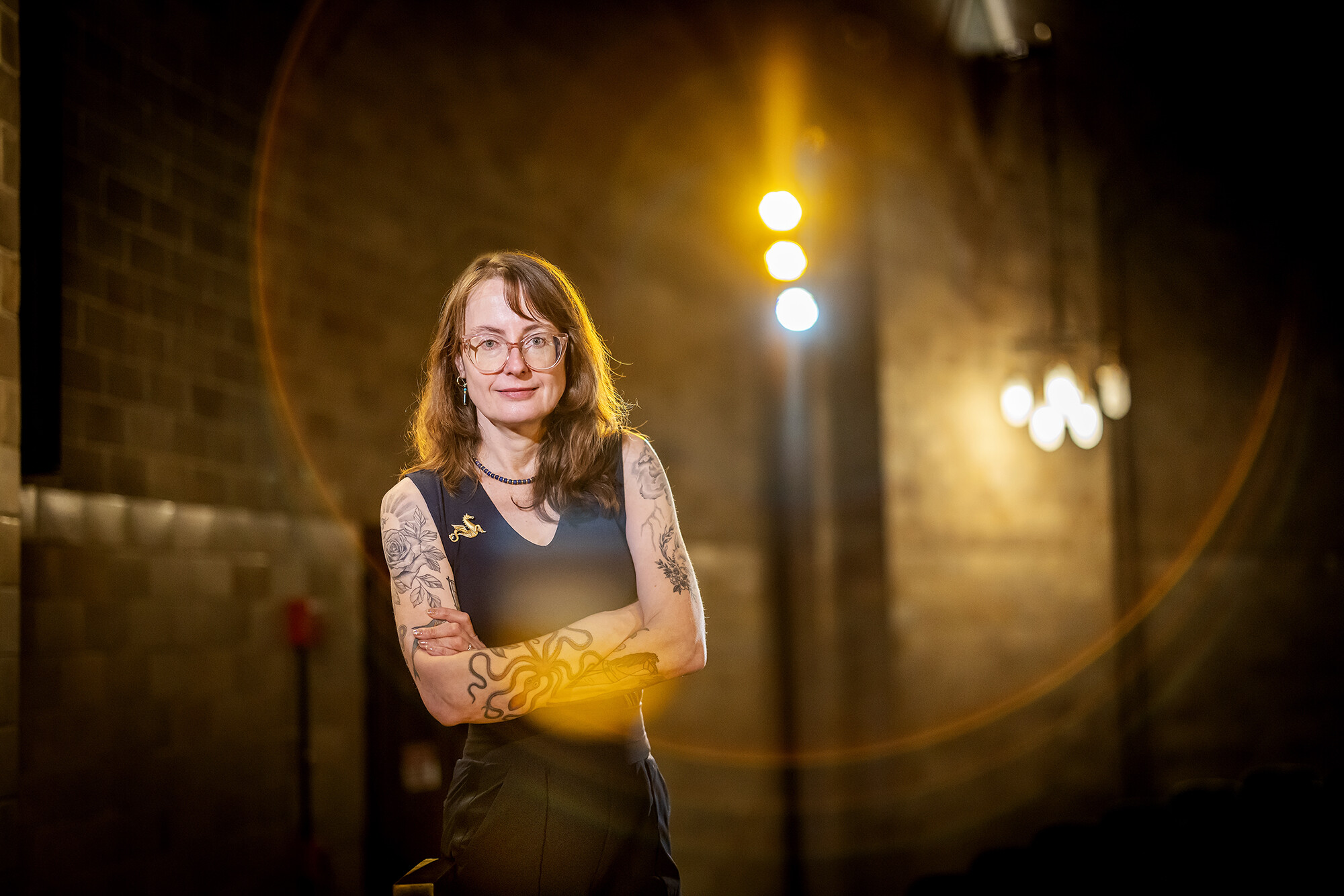emily wilson at the penn museum auditorium