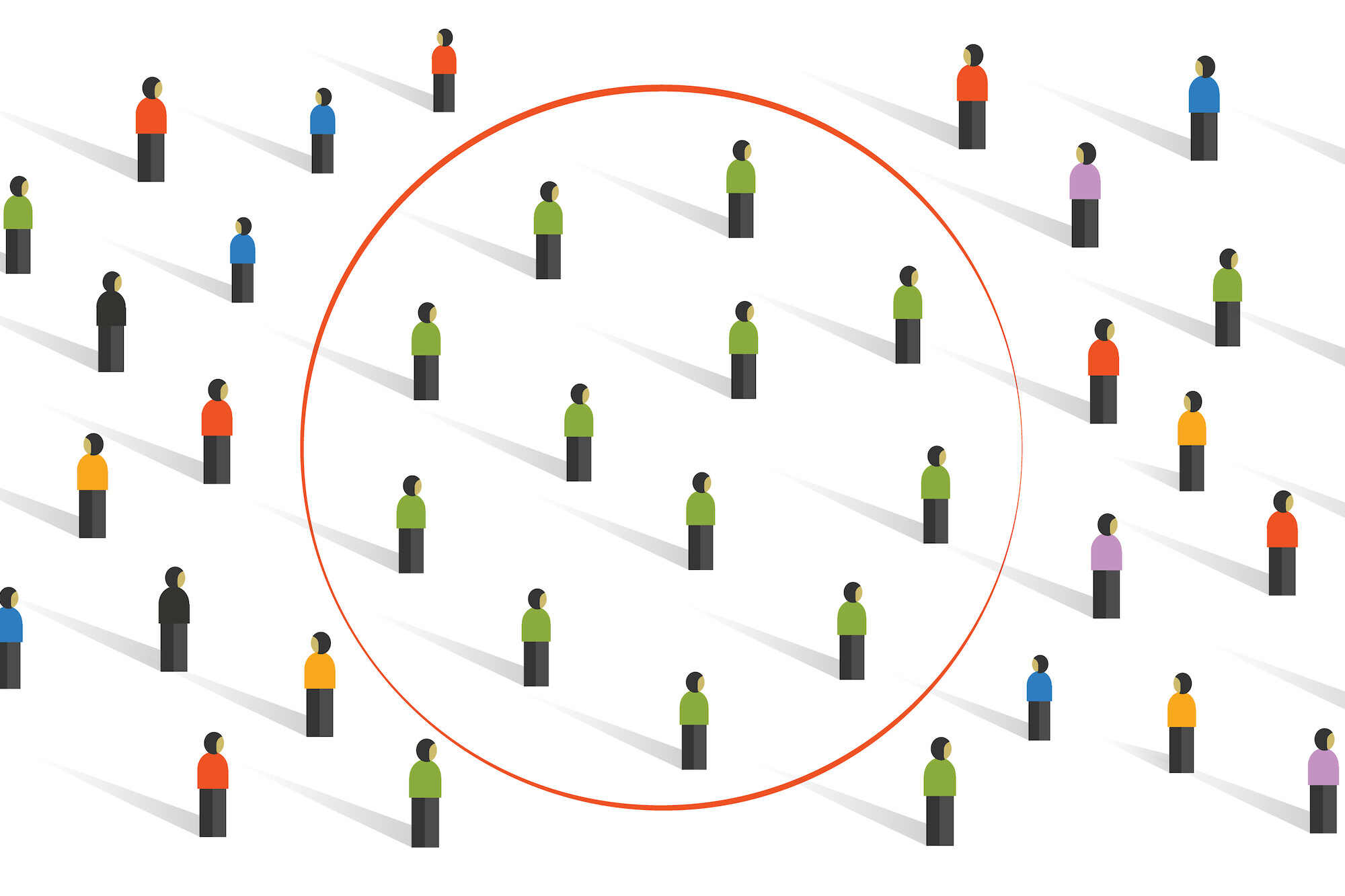 Artist depiction of statistical bias