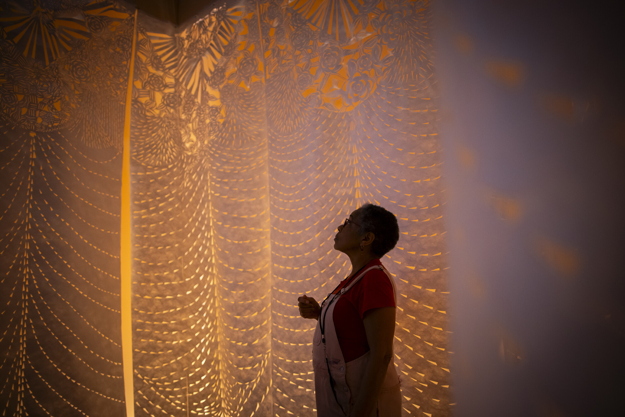 illuminated body art exhibit
