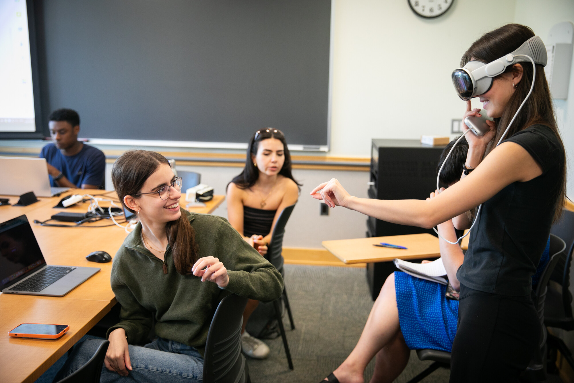 Students in Making Virtual Worlds class.