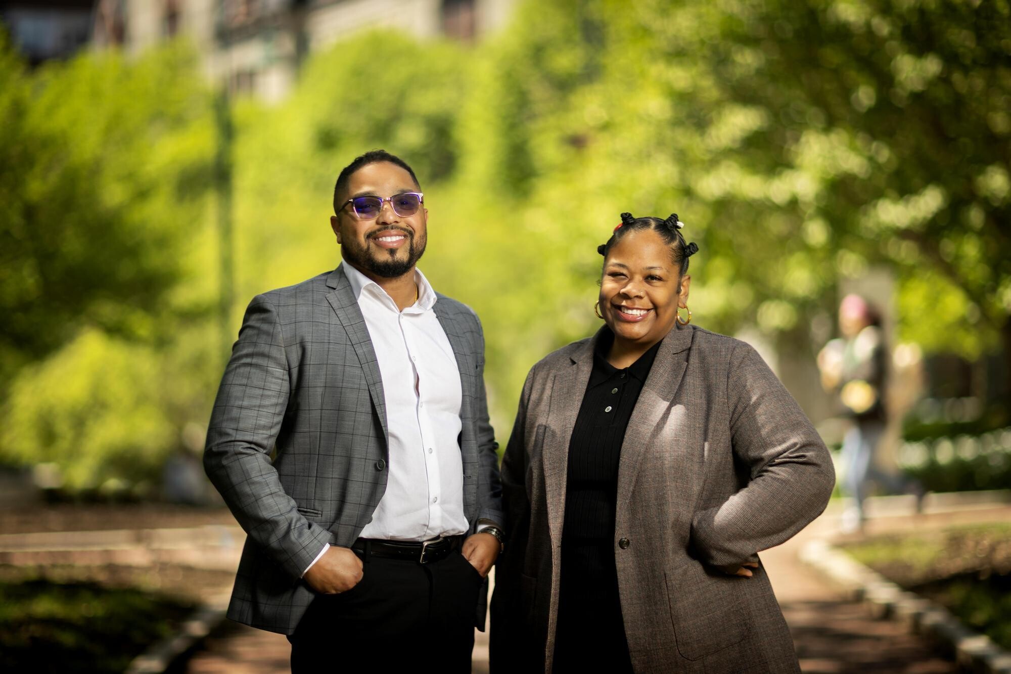 Matthew Nam and Nikisha Bailey, co-founders of Win Win Coffee, a Philadelphia-based coffee supplier and Penn vendor.