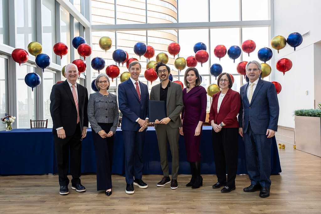 Kevin Mahoney, Jennifer Kogan, J. Larry Jameson, Rod and Marti Speranza Wong, Lisa Bellini, and Jonathan Epstein.