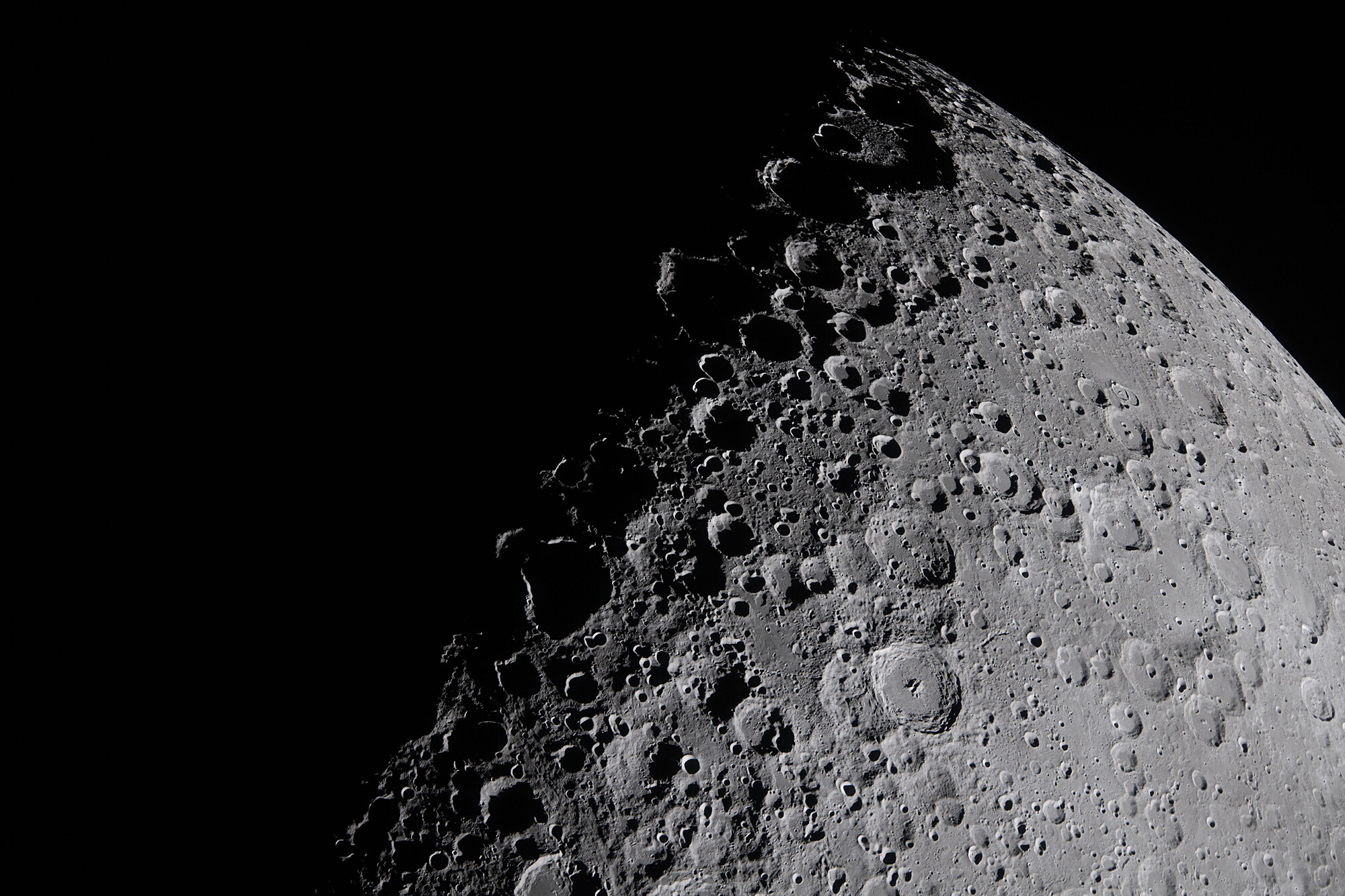The surface of the Moon.