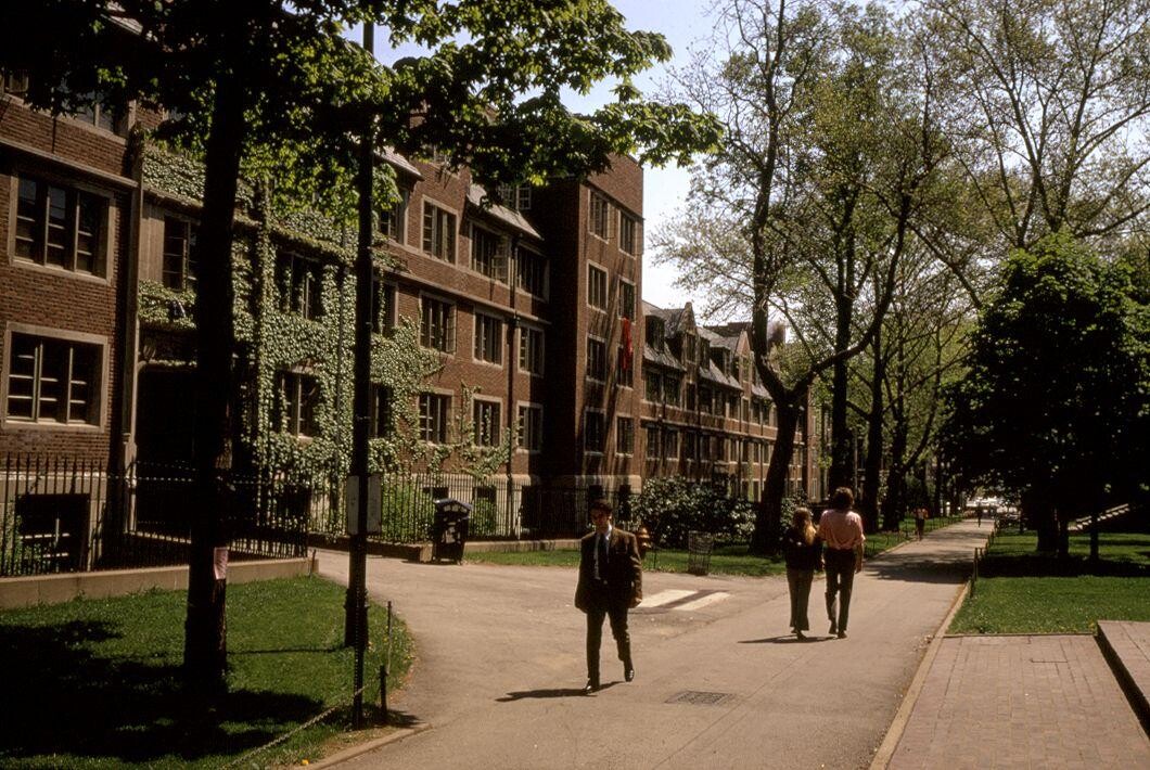 The Quad in May 1970, seen from Hamilton Walk.
