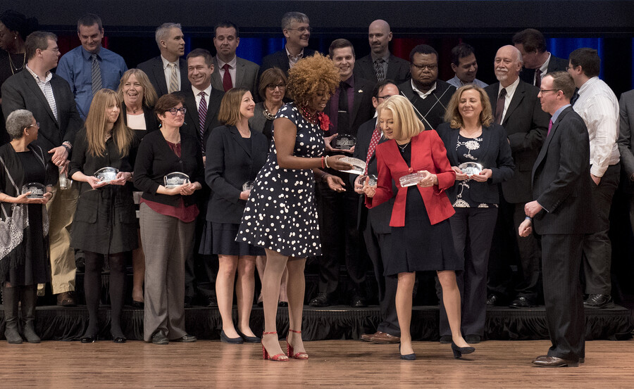 Penn President Amy Gutmann at the 2018 Models of Excellence ceremony