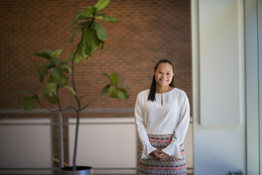 Alaina Hall, one of the 2018 President’s Engagement Prize winners and a School of Nursing senior. 