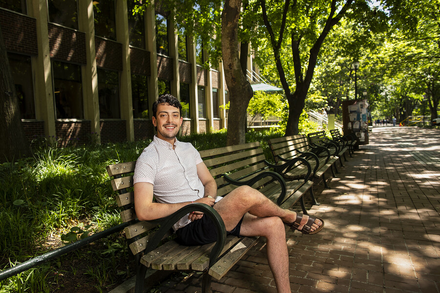 Josh Jordan on Locust Walk