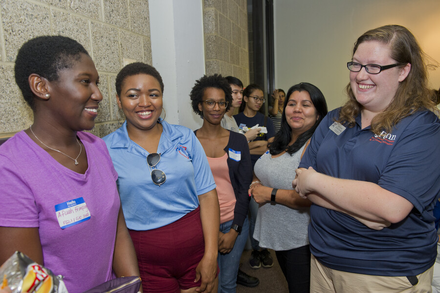 Burcham at the Welcome Back BBQ