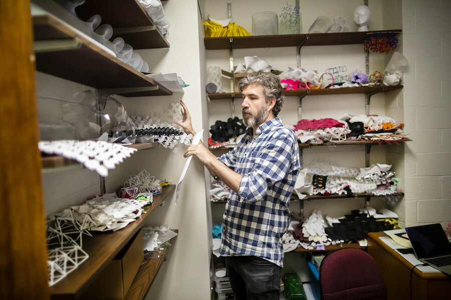 Artist in residence Mike Tanis