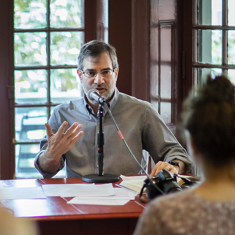 Al Filreis speaking at Kelly Writers House