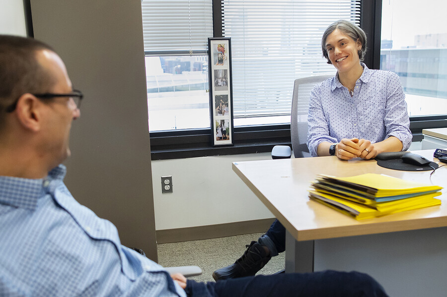 Rebecca Ashare in her office