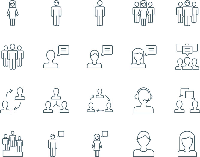 A wide variety of gender identity icons