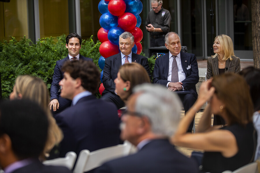 Josh Lauder, William Lauder, Ronald Lauder, and Amy Gutmann.