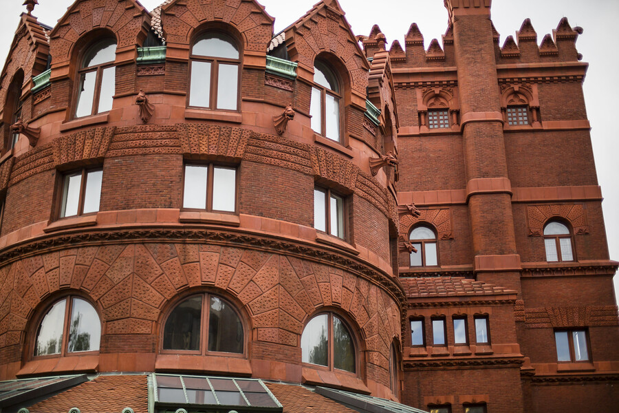 north facade of fisher fine arts library