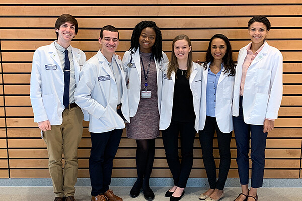 Members of LIFT US UP include (from left) Jordan Harris, Michael Perez, Mariam Olujide, Shannon Shipley, Anitra Persaud, and Cheyenne Williams.