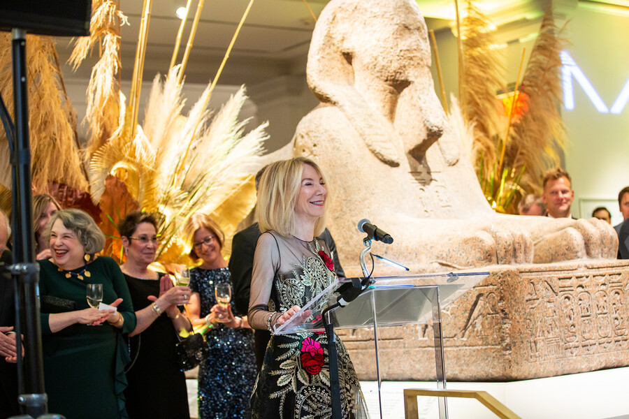 penn president amy gutmann at the penn museum