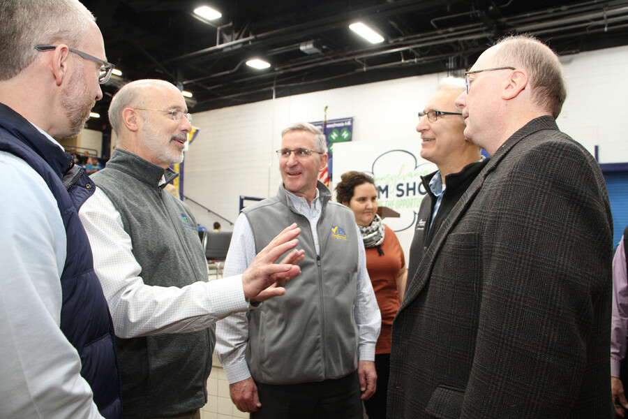 pa governor and penn vet vips