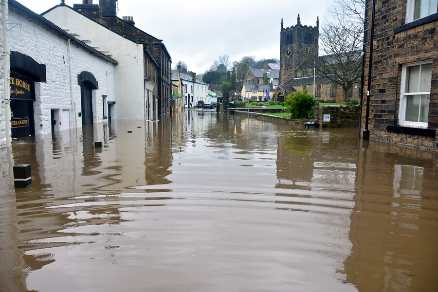 flooding in england streets