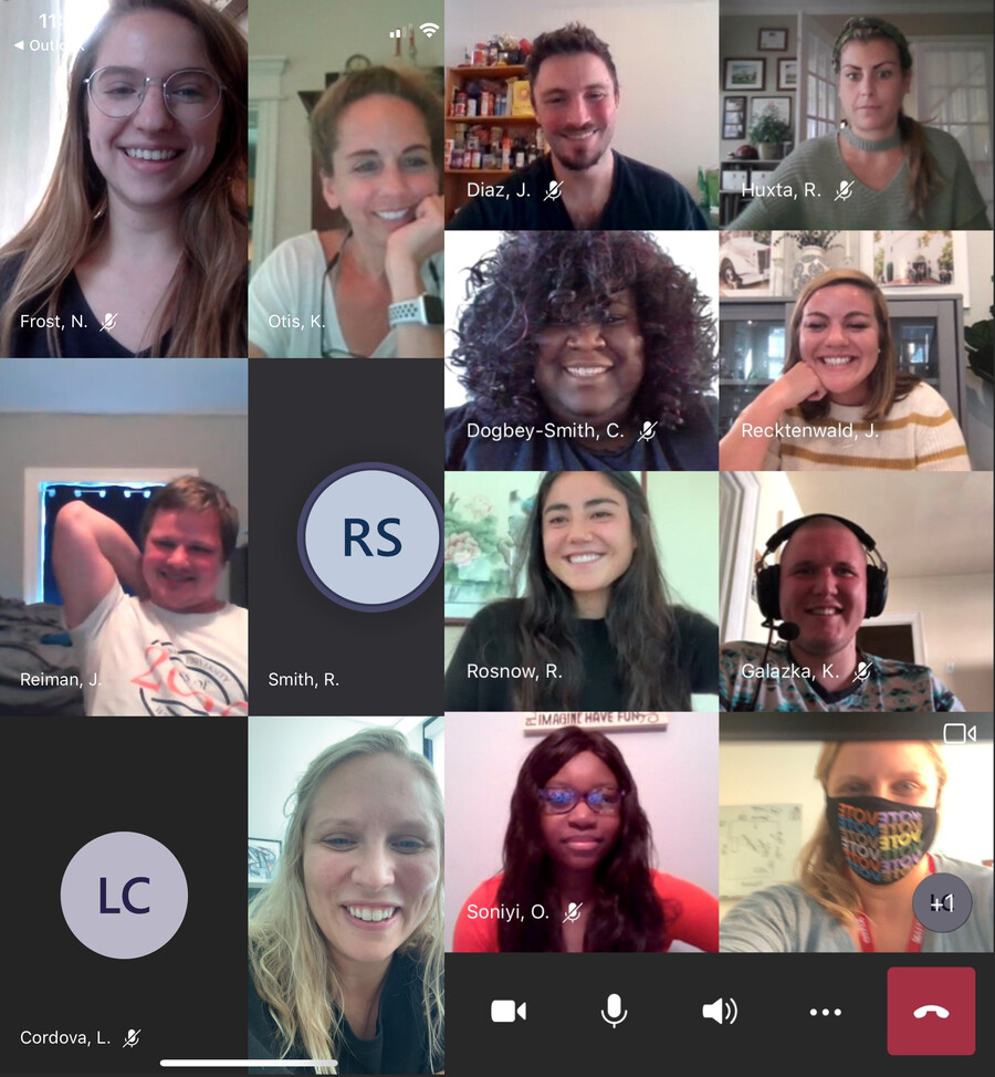 two screenshots of zoom meetings