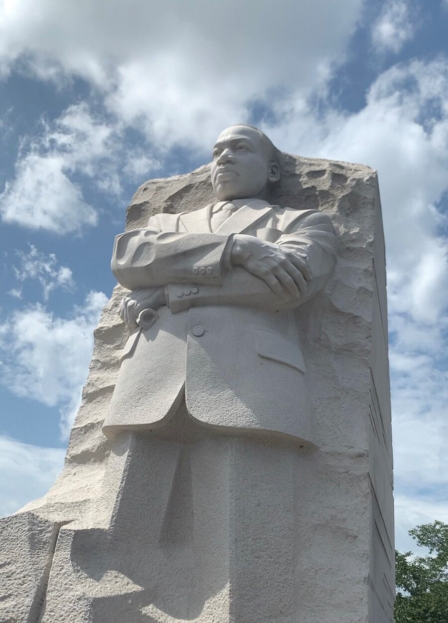 The MLK statue in Washington, D.C.