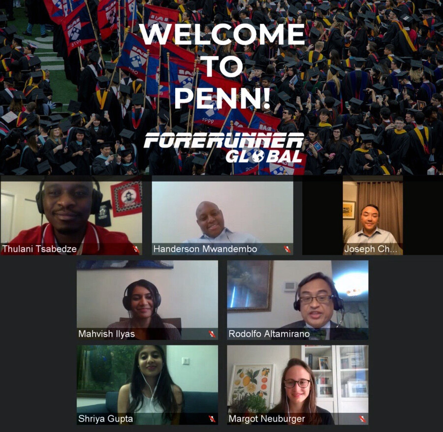 Zoom call with people on Forerunner Global
