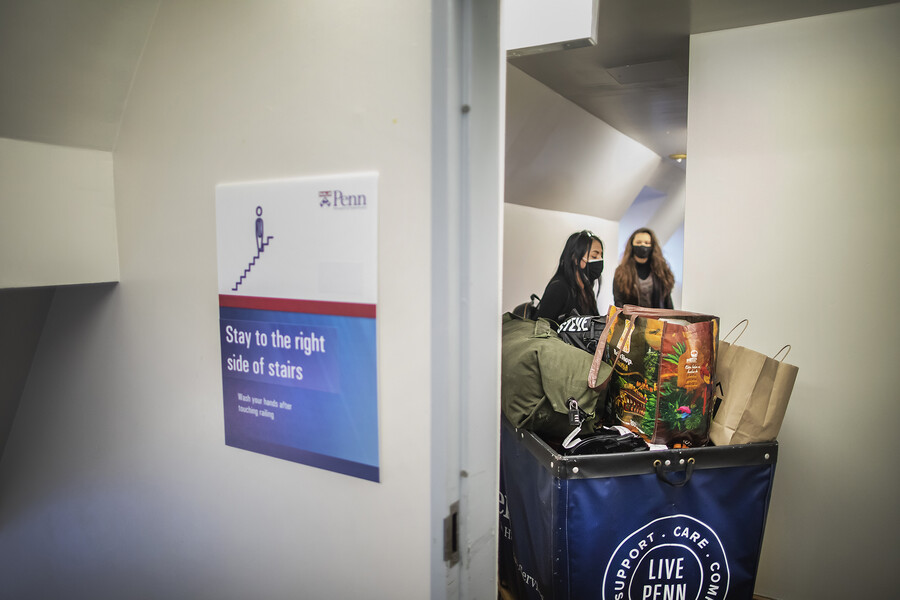Carmen-Kay Harrison Montoya and mother move in to campus