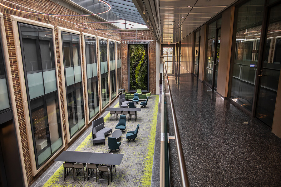 2nd floor of wharton academic research building