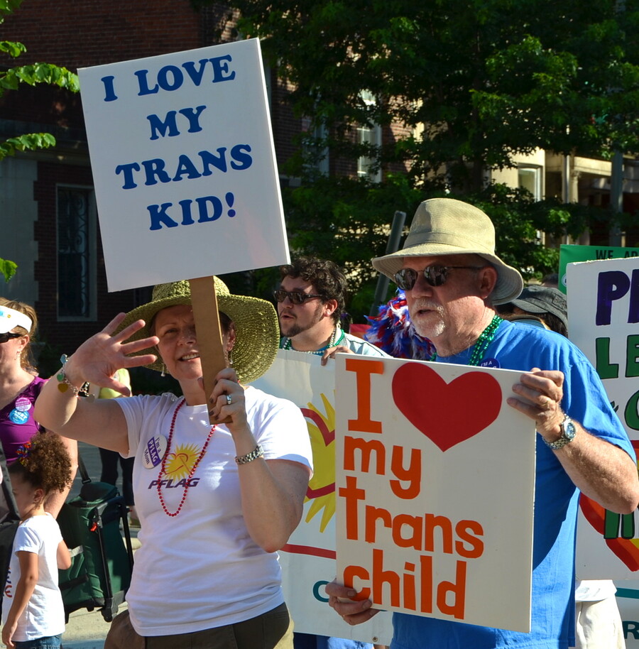 PFLAG members march in the 2012 Capital Pride parade