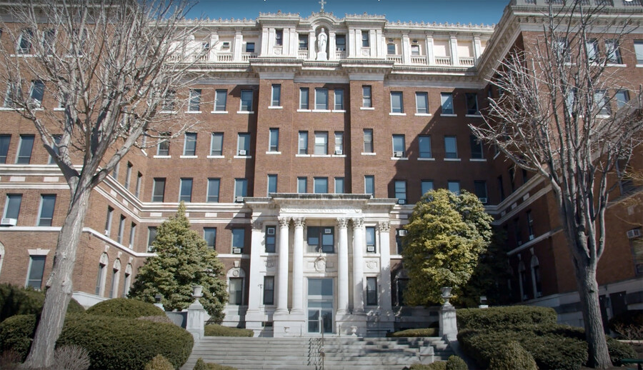 Front entrance of the PHMC Public Health Campus on Cedar.