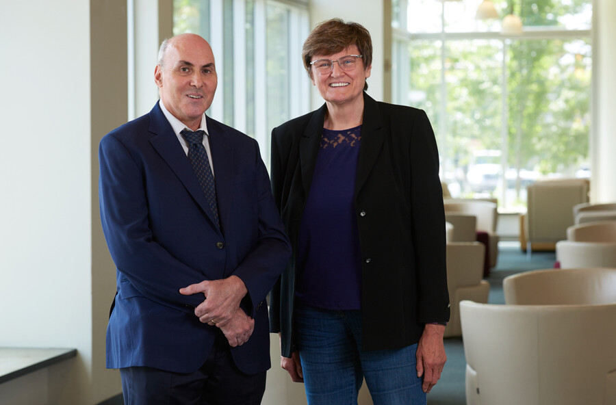 Drew Weissman and&nbsp;Katalin Karikó.