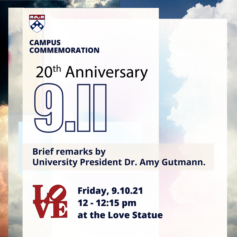 9-11 memorial event at penn