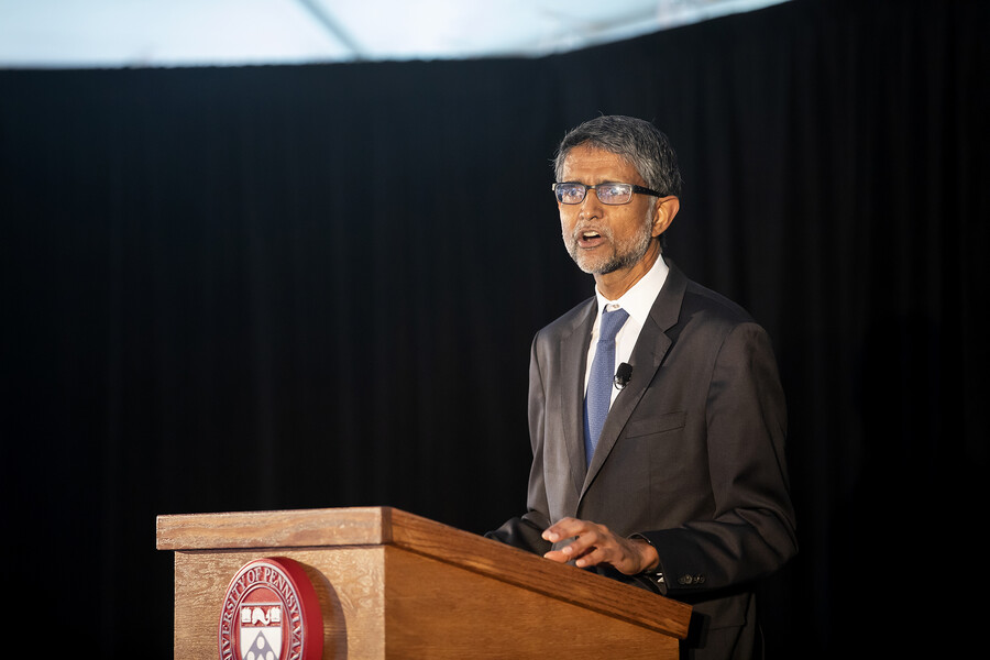 vijay kumar at a podium