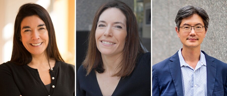 Headshots of three people, Dolores Albarracin, Jessica Fishman, and Andy Tan. 